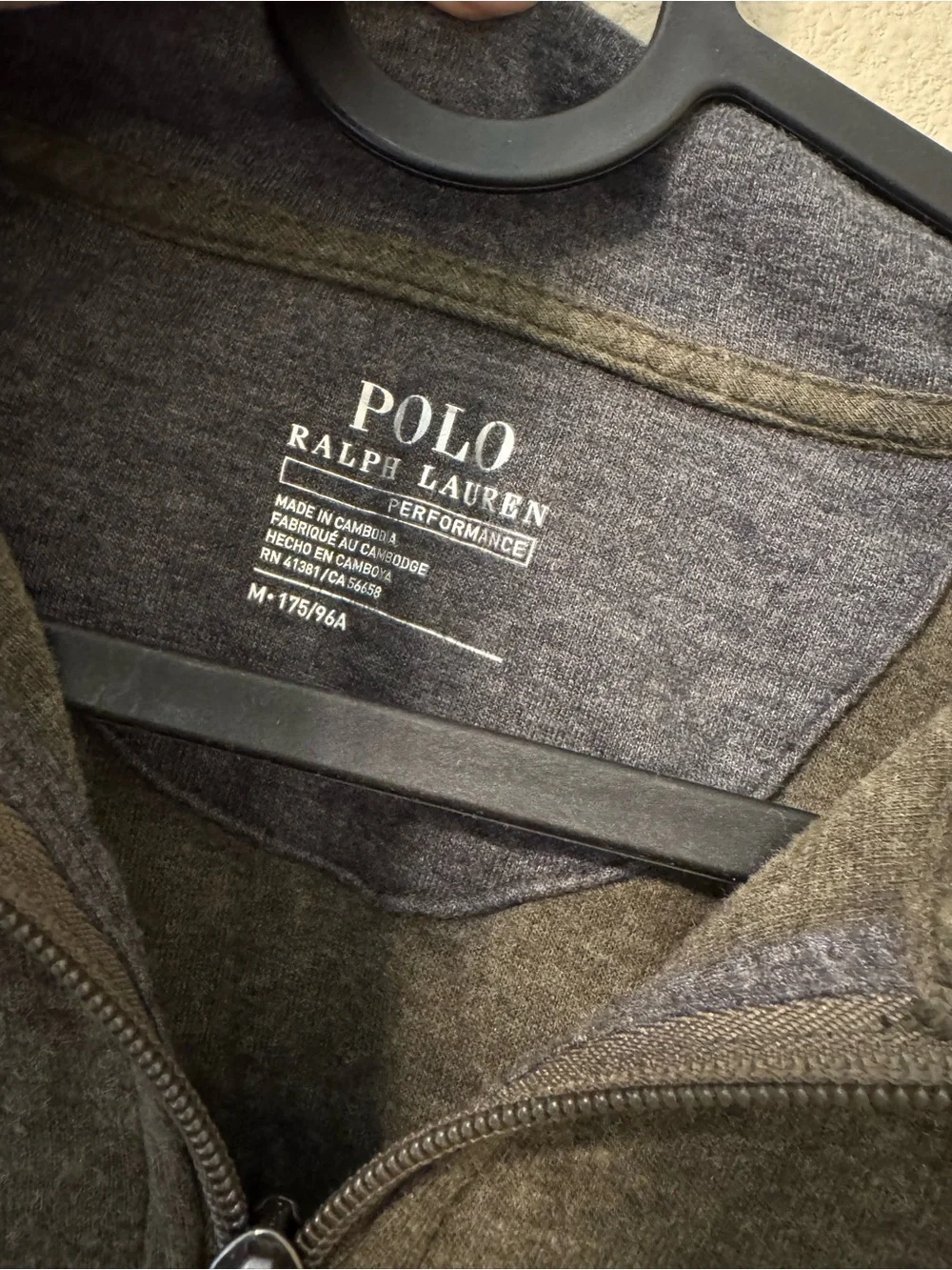 Polo by Ralph Lauren Olive Green Half-Zip Pullover Sweater
